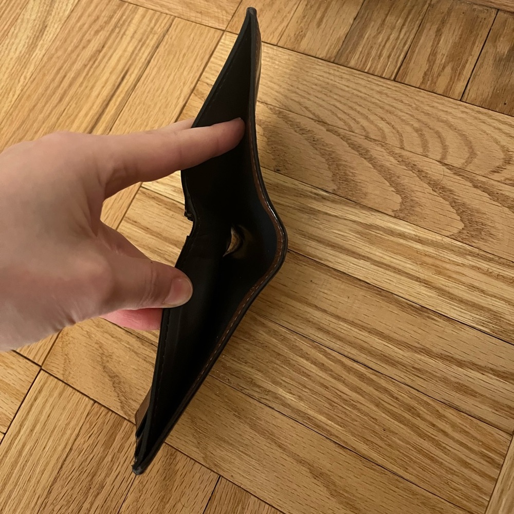 Coach Brown and Cream Striped Wallet - Picture 5 of 5